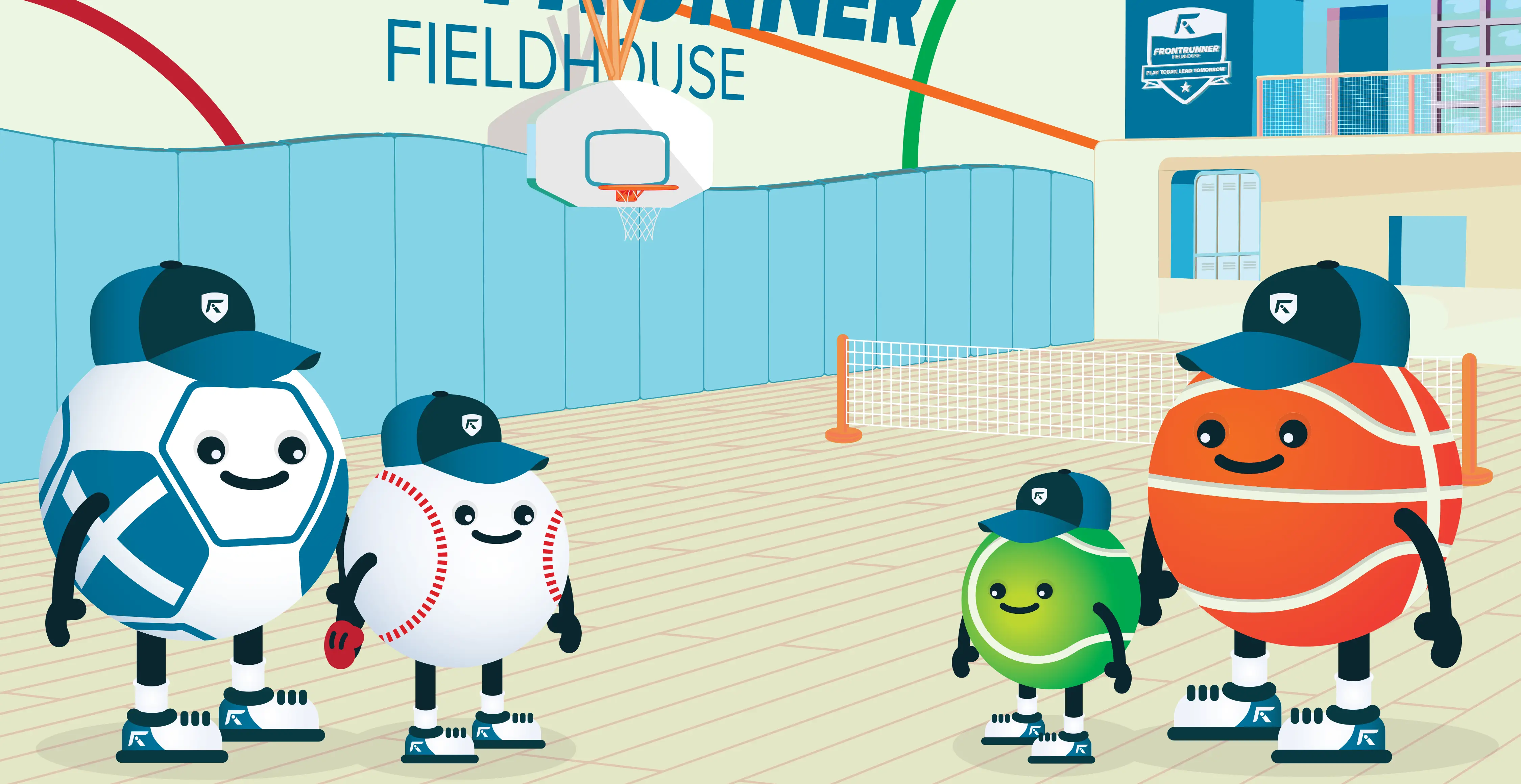 Frontrunner Fieldhouse brand environment