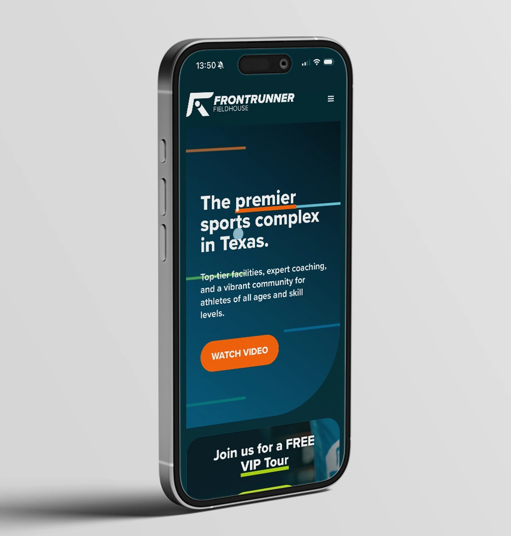 Frontrunner Fieldhouse mobile identity
